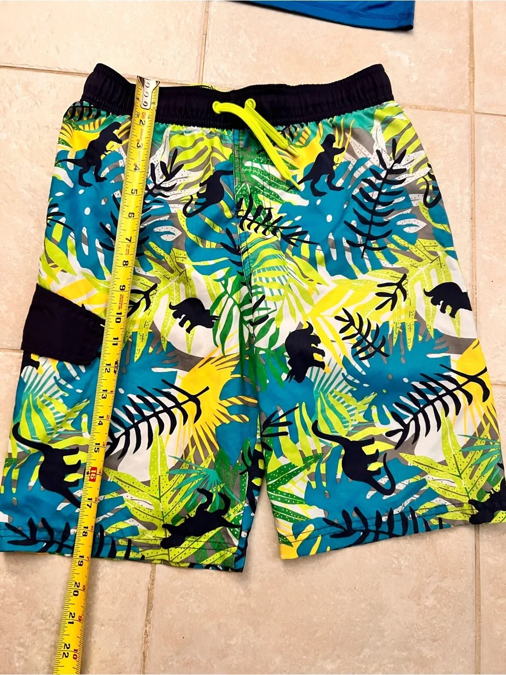 Cat & Jack Navy Blue Shark Swim Rash Guard